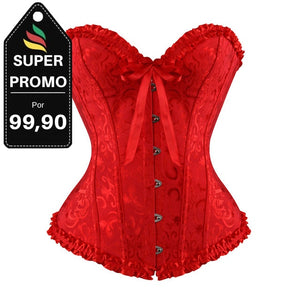 Corselet vermelho com laço