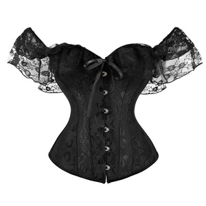 Corselet preto ombro a ombro