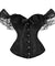 Corselet preto ombro a ombro