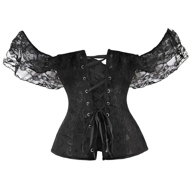 Corselet preto ombro a ombro