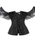 Corselet preto ombro a ombro