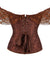 Corselet marrom ombro a ombro