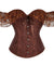 Corselet marrom ombro a ombro