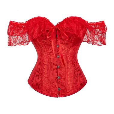Corselet vermelho ombro a ombro