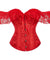 Corselet vermelho ombro a ombro