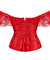 Corselet vermelho ombro a ombro