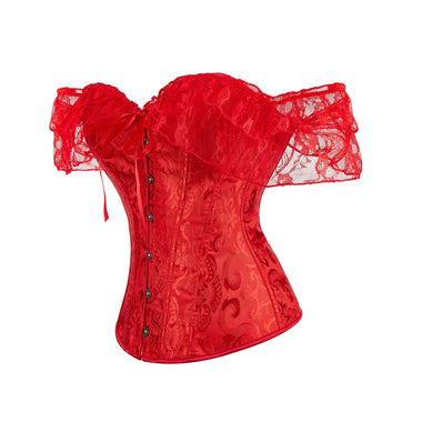 Corselet vermelho ombro a ombro