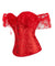 Corselet vermelho ombro a ombro