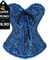 Corselet azul com laço