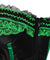 Corselet verde laços e renda com saia