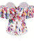 Corselet floral ombro a ombro