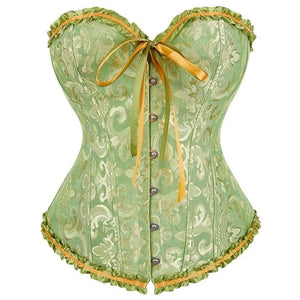 Corselet verde com laço