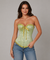 Corselet verde com laço