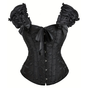 Corselet brocado com mangas