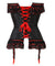 Corselet com laços vermelhos