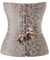 Corselet brocado e cetim