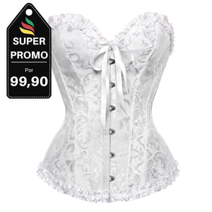 Corselet branco com laço