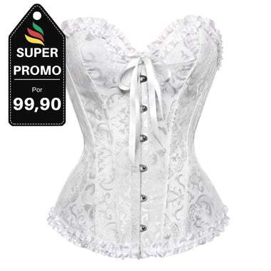 Corselet branco com laço