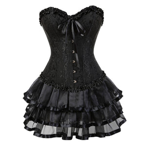 Corselet laço com saia