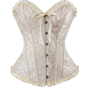 Corselet nude com laço
