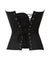 Corselet risca de giz com ziper