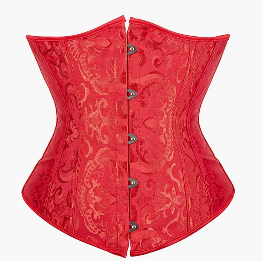 Corselet underbust brocado várias cores