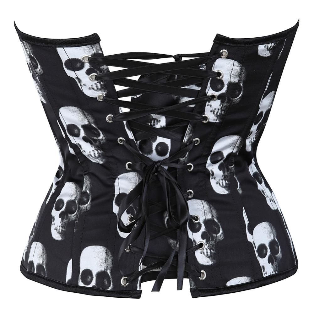 Corselet estampa caveiras