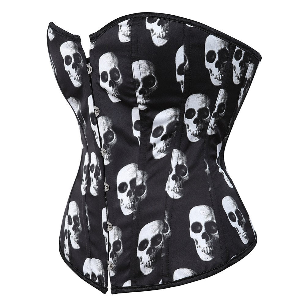 Corselet estampa caveiras
