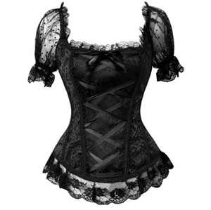 Corselet fita frontal e renda