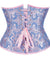 Corselet underbust brocado várias cores