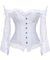 Corselet branco com mangas em renda