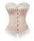 Corselet rose com renda